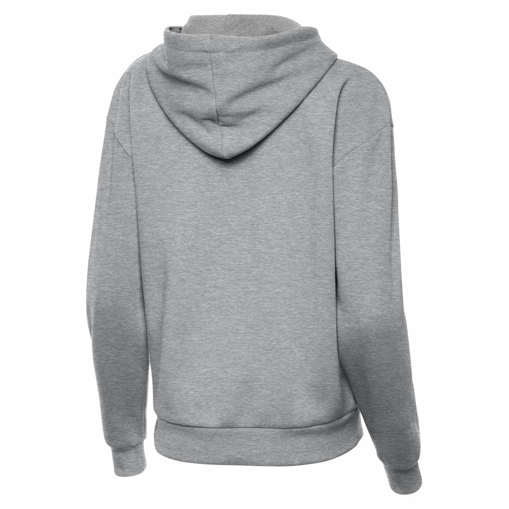 New York Giants Antigua Women's Victory Pullover Hoodie Heather Gray