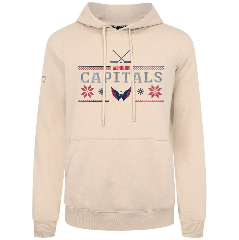 NHL Washington Capitals Levelwear Podium Holiday Pullover Hoodie - Khaki