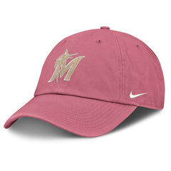 Miami Marlins Nike Unisex Mother's Day Club Adjustable Hat - Pink Hats