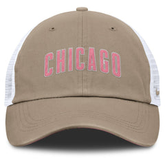 Chicago Cubs Nike Unisex Mother's Day Club Trucker Adjustable Hat - Khaki/White Hats