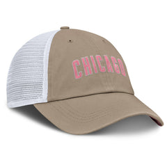 Chicago Cubs Nike Unisex Mother's Day Club Trucker Adjustable Hat - Khaki/White Hats