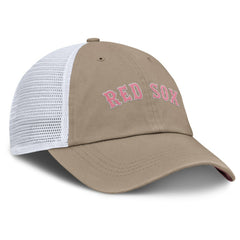 Boston Red Sox Nike Unisex Mother's Day Club Trucker Adjustable Hat - Khaki/White Hats