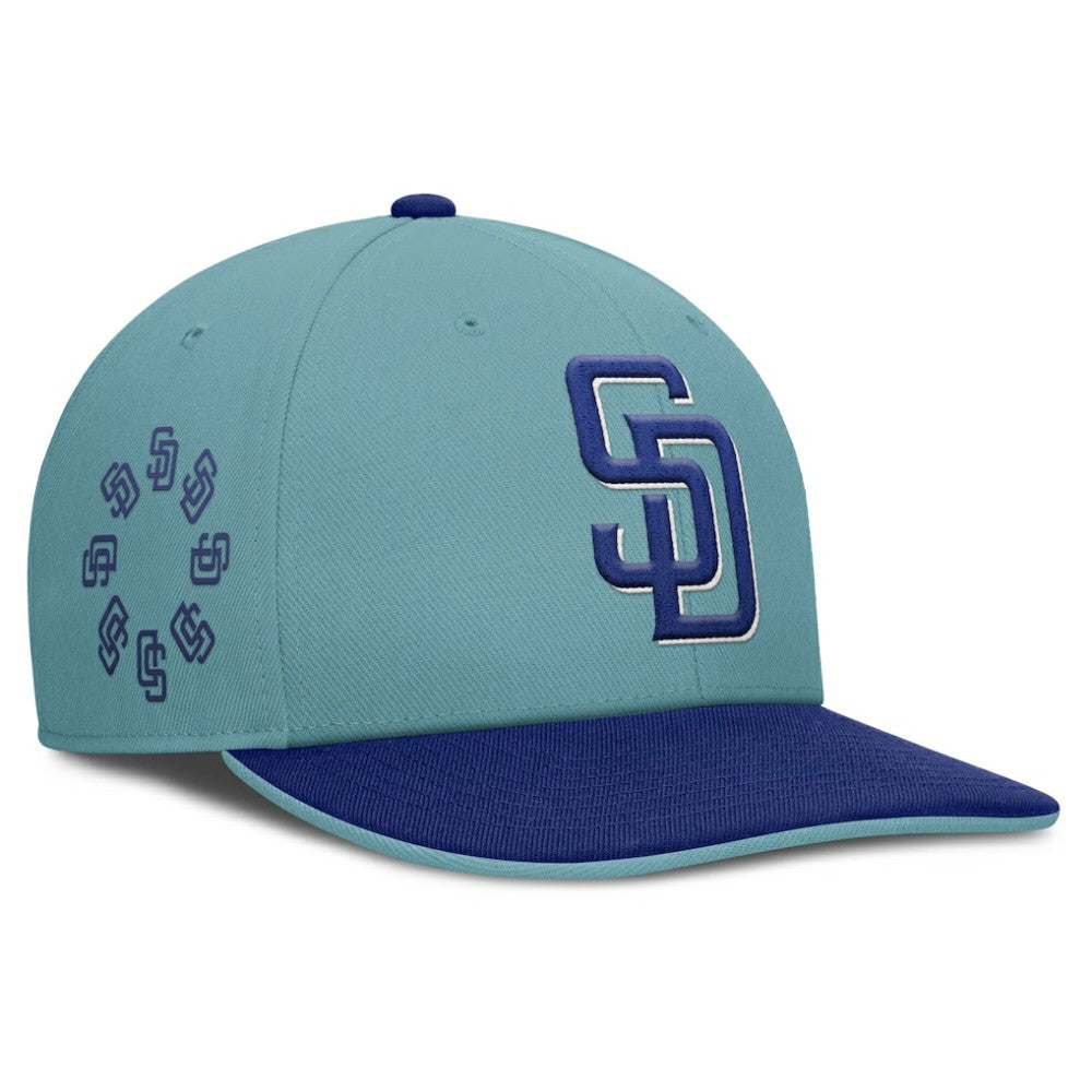 San Diego Padres Nike Father's Day Pro Performance Snapback Hat - Turquoise Hats