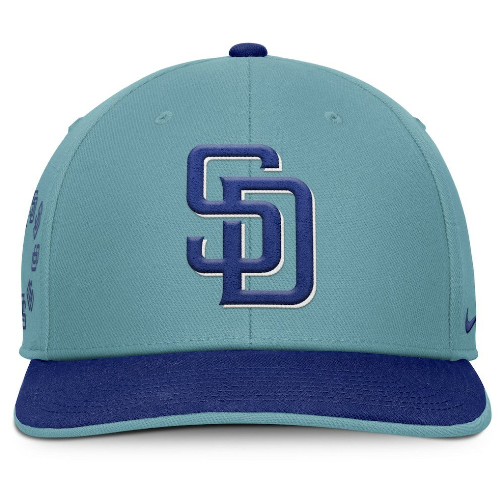 San Diego Padres Nike Father's Day Pro Performance Snapback Hat - Turquoise Hats