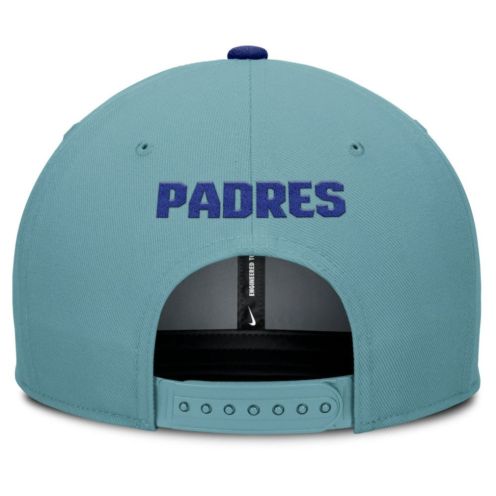 San Diego Padres Nike Father's Day Pro Performance Snapback Hat - Turquoise Hats