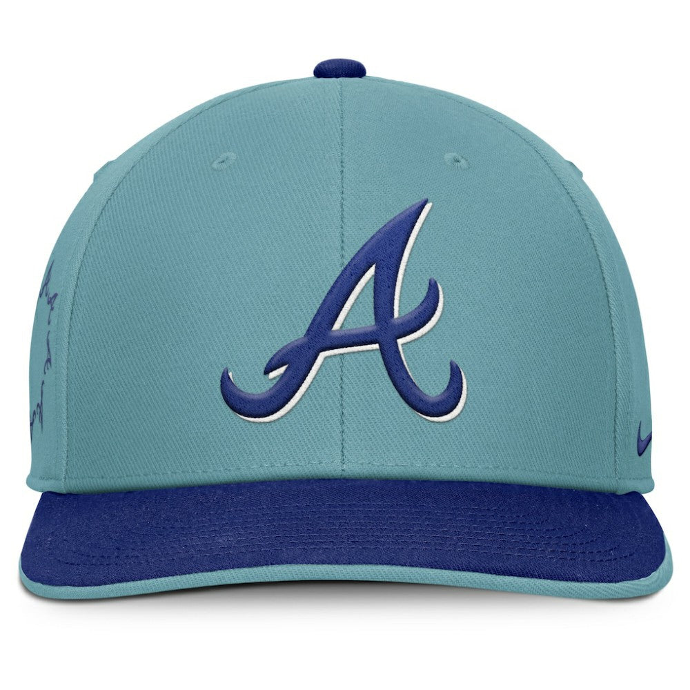 Atlanta Braves Nike Father's Day Pro Performance Snapback Hat - Turquoise Hats