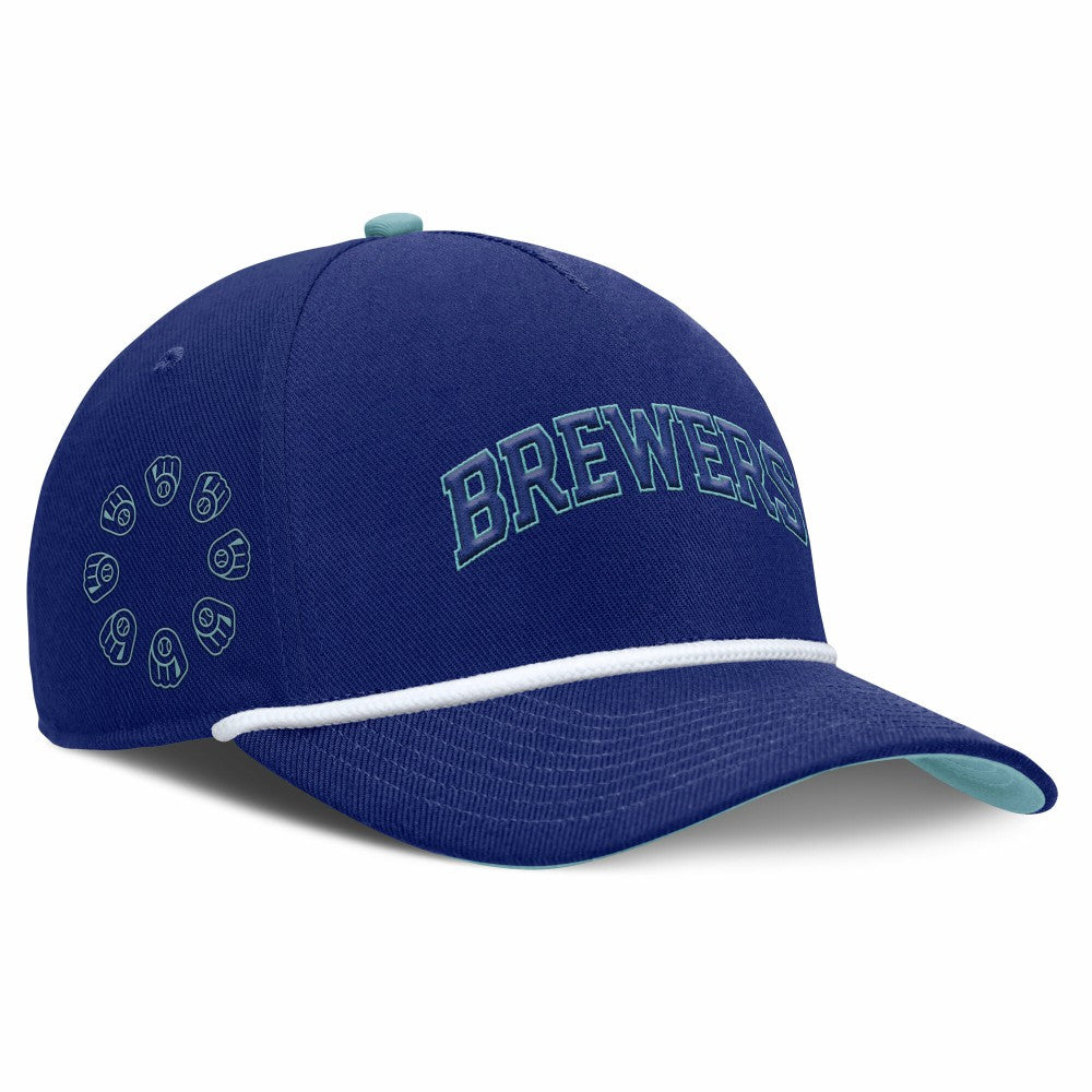 Milwaukee Brewers Nike Father's Day Rise Adjustable Hat - Royal Hats