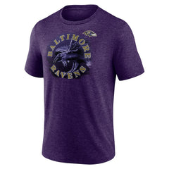 Baltimore Ravens Purple Sporting Chance Tri-Blend T-Shirt