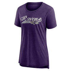 Baltimore Ravens Women's Original Play Tri-Blend T-Shirt Purple