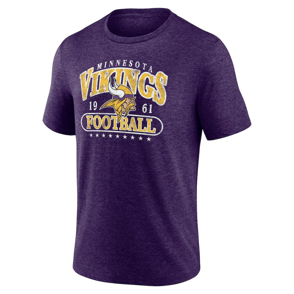 Minnesota Vikings Purple Retro Tri-Blend T-Shirt