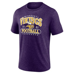 Minnesota Vikings Purple Retro Tri-Blend T-Shirt
