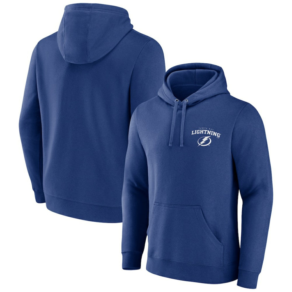 NHL Tampa Bay Lightning Blue Team Lockup Pullover Hoodie