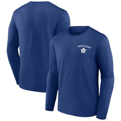 NHL Toronto Maple Leafs Blue Team Lockup Long Sleeve T-Shirt