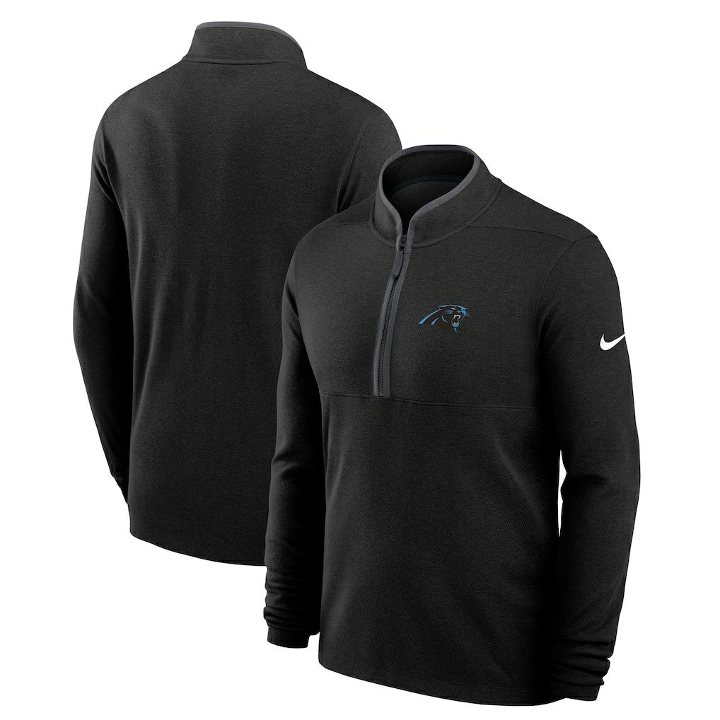 Carolina Panthers Lightweight Victory Dri-FIT Half-Zip Pullover Black