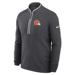 Cleveland Browns Lightweight Victory Dri-FIT Half-Zip Pullover Anthracite
