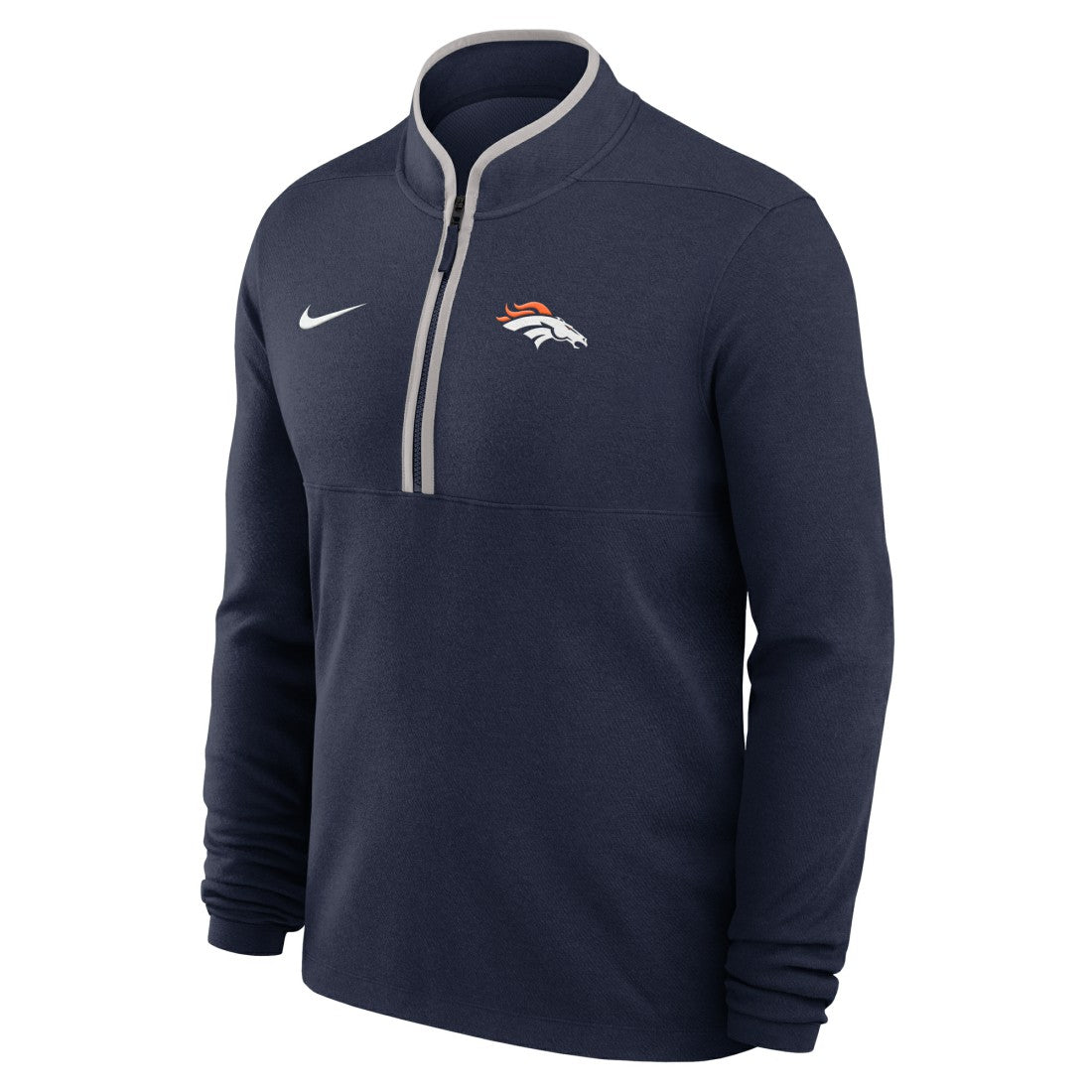 Denver Broncos Lightweight Victory Dri-FIT Half-Zip Pullover Navy