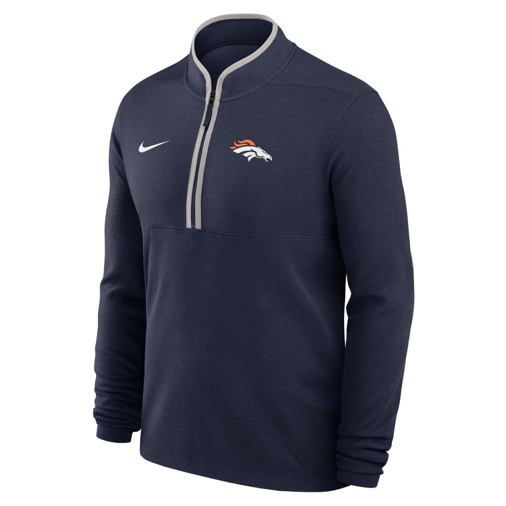 Denver Broncos Lightweight Victory Dri-FIT Half-Zip Pullover Navy