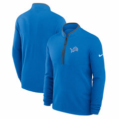 Detroit Lions Lightweight Victory Dri-FIT Half-Zip Pullover Blue