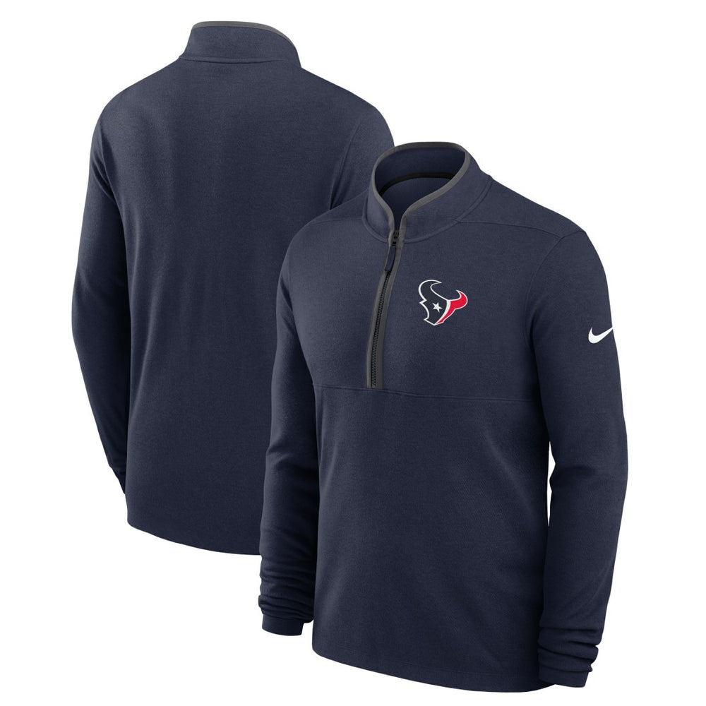 Houston Texans Lightweight Victory Dri-FIT Half-Zip Pullover Navy