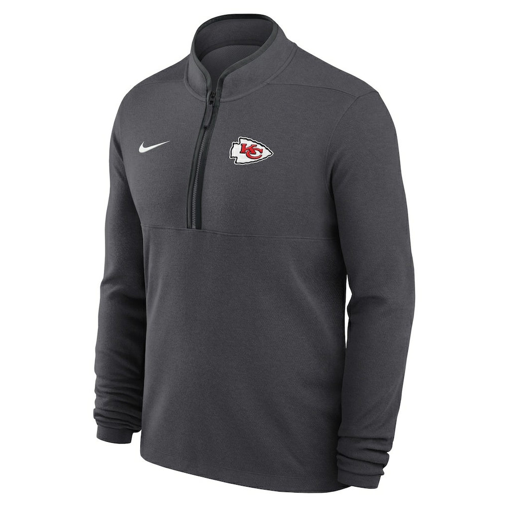 Kansas City Chiefs Lightweight Victory Dri-FIT Half-Zip Pullover Anthracite