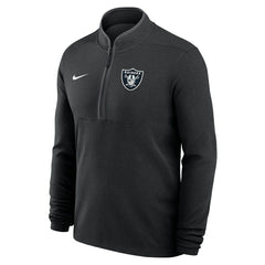 Las Vegas Raiders Lightweight Victory Dri-FIT Half-Zip Pullover Black