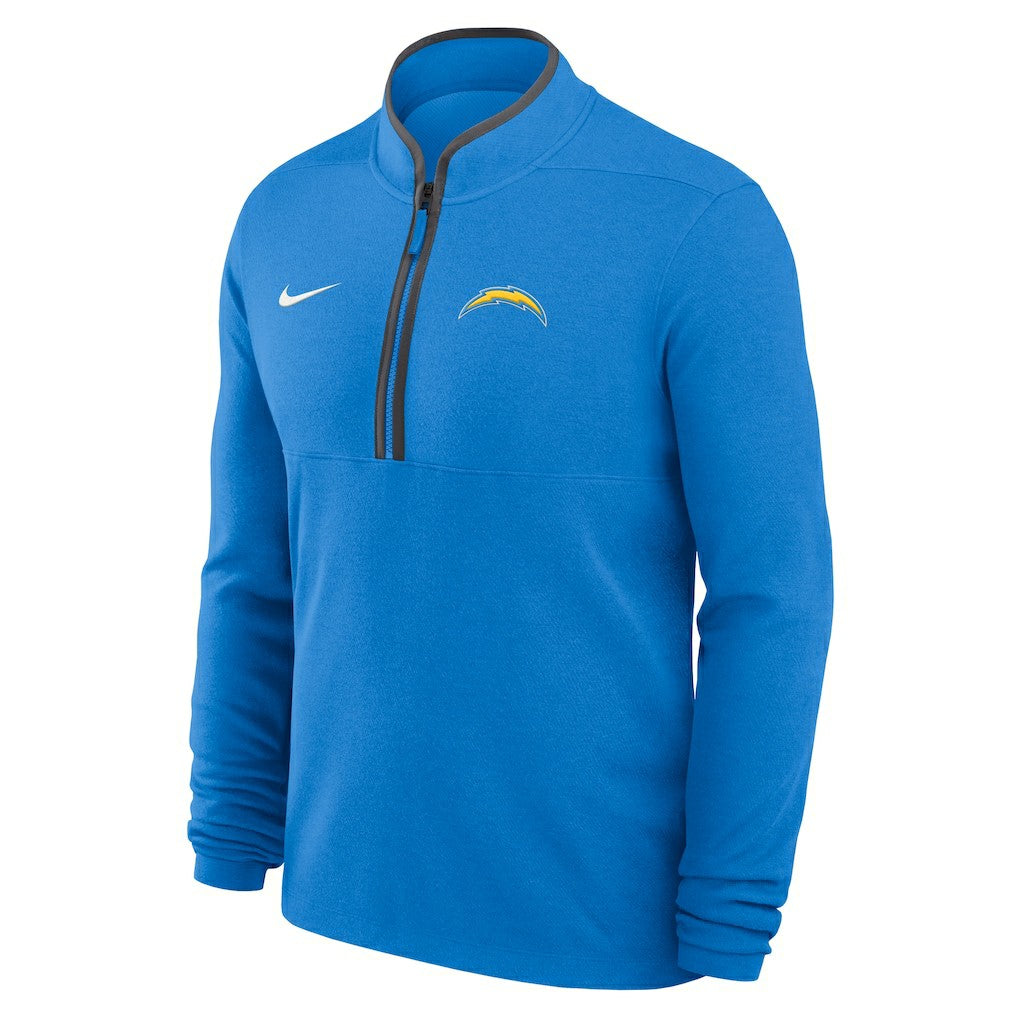 Los Angeles Chargers Lightweight Victory Dri-FIT Half-Zip Pullover Powder Blue