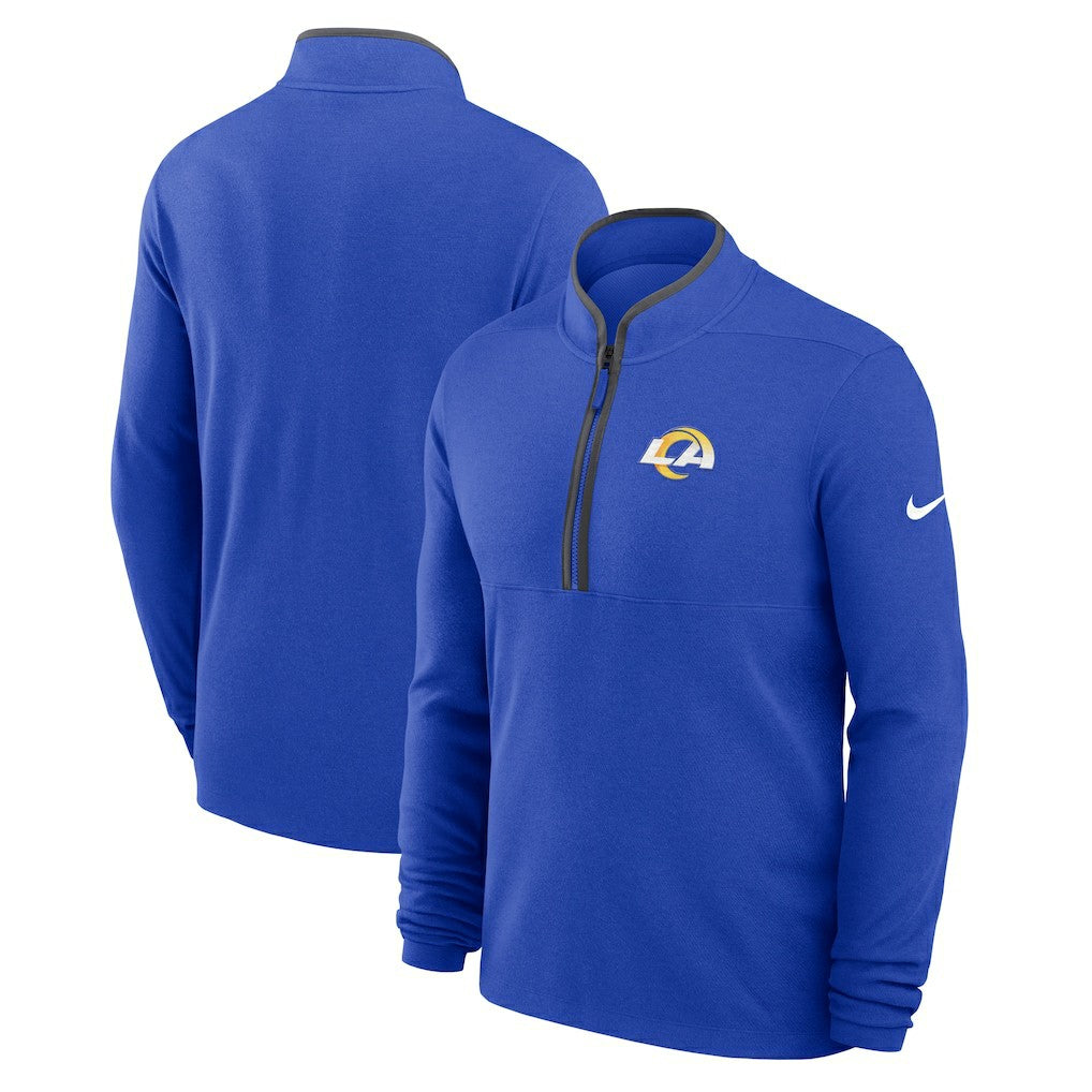 Los Angeles Rams Lightweight Victory Dri-FIT Half-Zip Pullover Royal