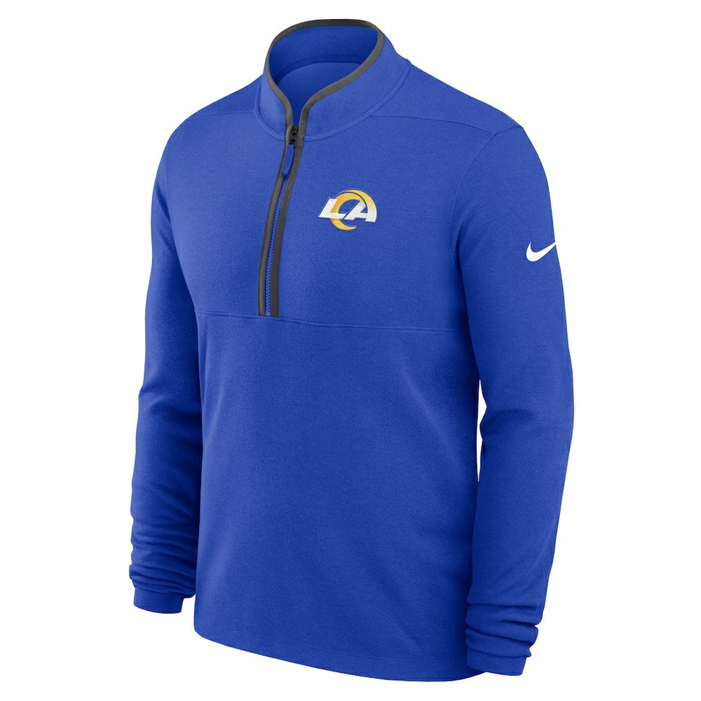 Los Angeles Rams Lightweight Victory Dri-FIT Half-Zip Pullover Royal