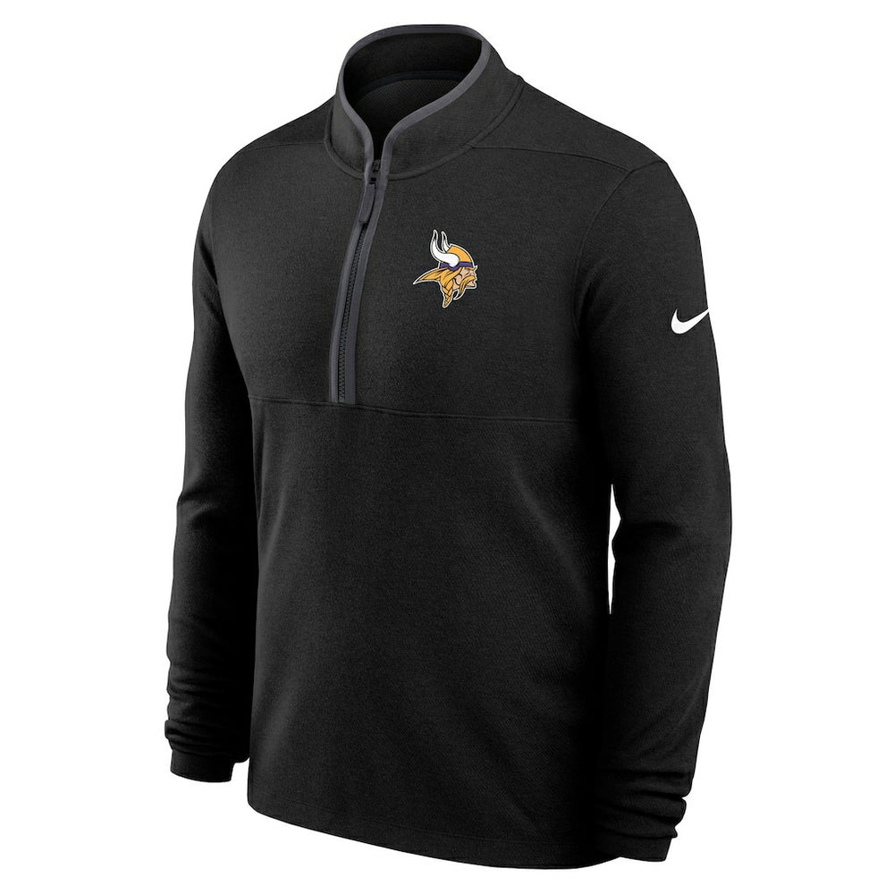 Minnesota Vikings Lightweight Victory Dri-FIT Half-Zip Pullover Black