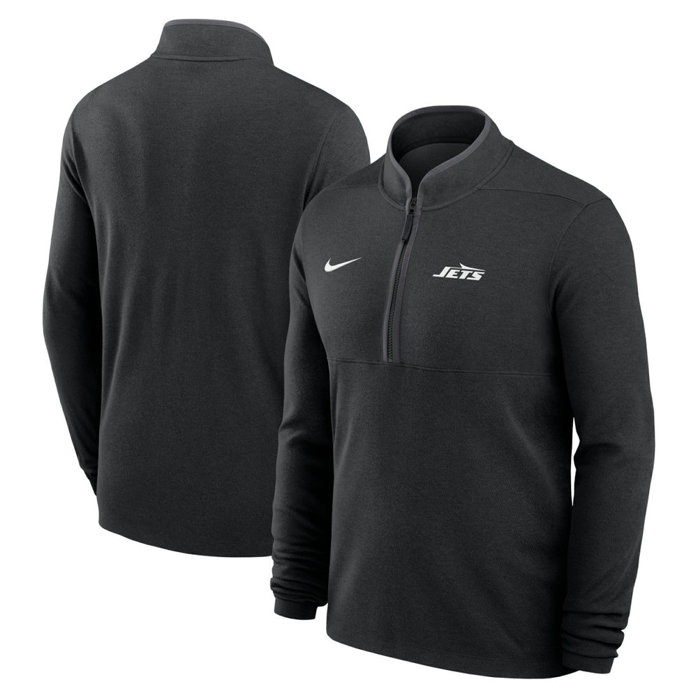 New York Jets Lightweight Victory Dri-FIT Half-Zip Pullover Black