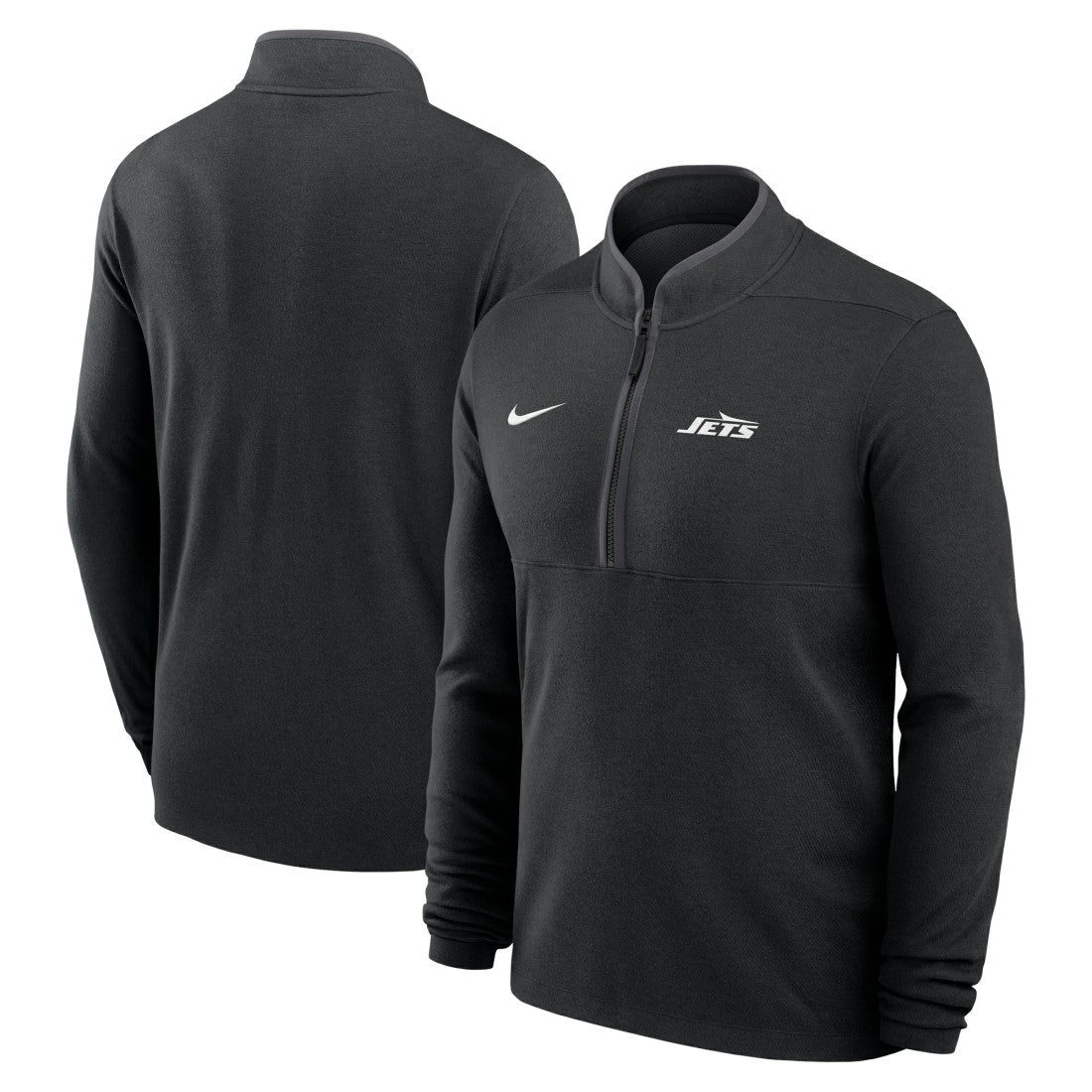 New York Jets Lightweight Victory Dri-FIT Half-Zip Pullover Black