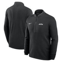 New York Jets Lightweight Victory Dri-FIT Half-Zip Pullover Black