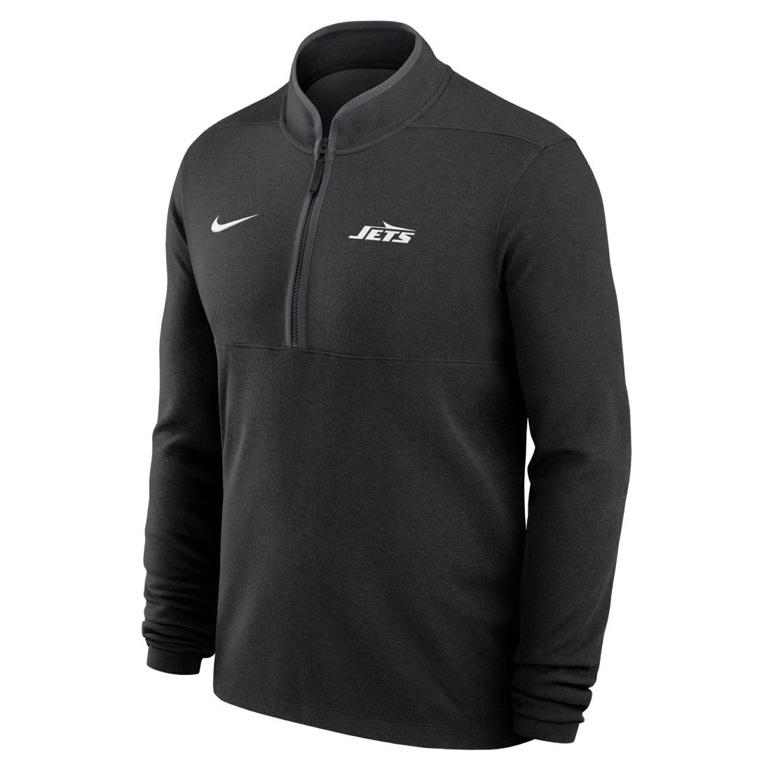 New York Jets Lightweight Victory Dri-FIT Half-Zip Pullover Black