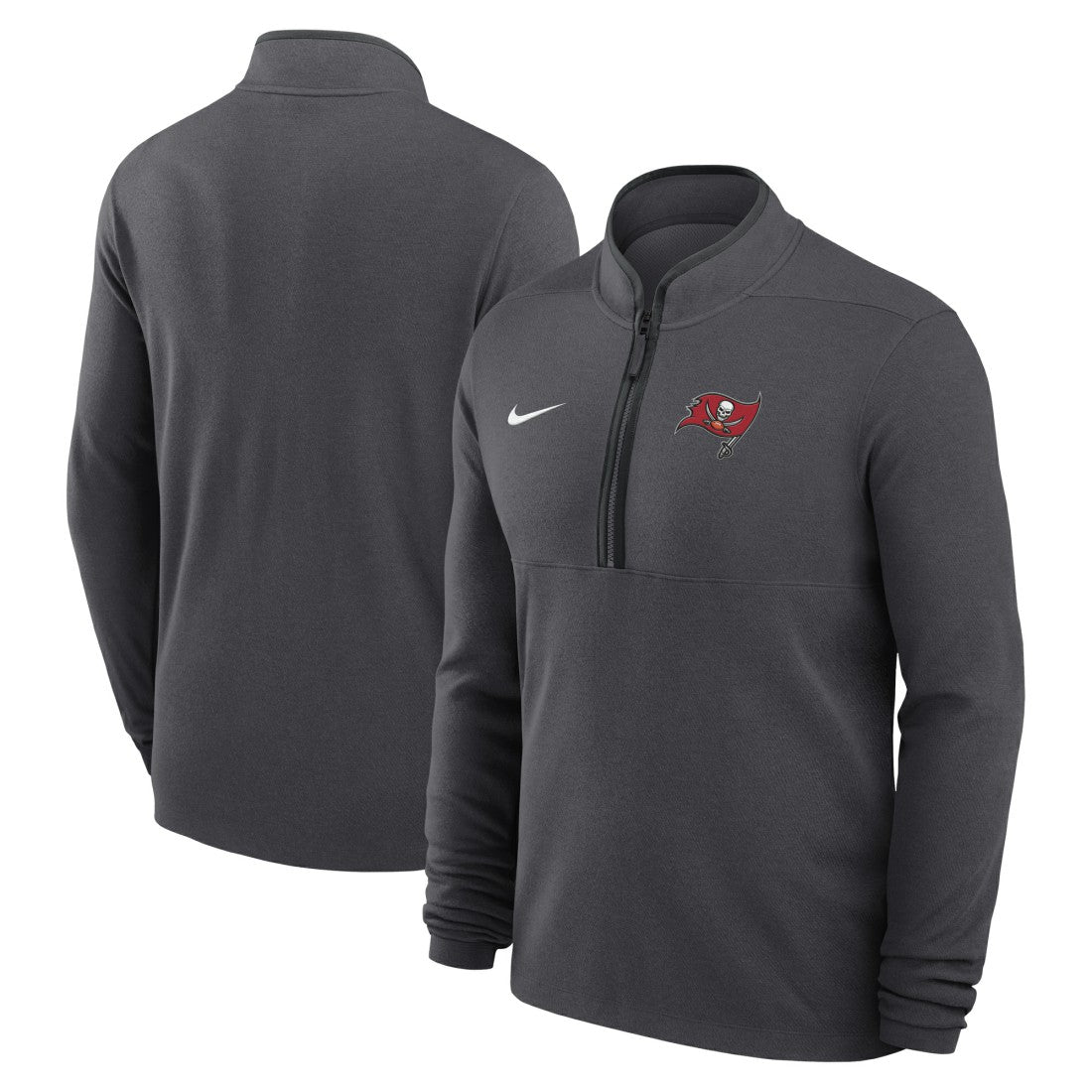 Tampa Bay Buccaneers Lightweight Victory Dri-FIT Half-Zip Pullover Anthracite