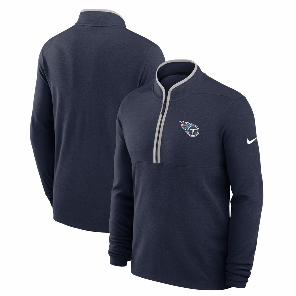 Tennessee Titans Lightweight Victory Dri-FIT Half-Zip Pullover Navy
