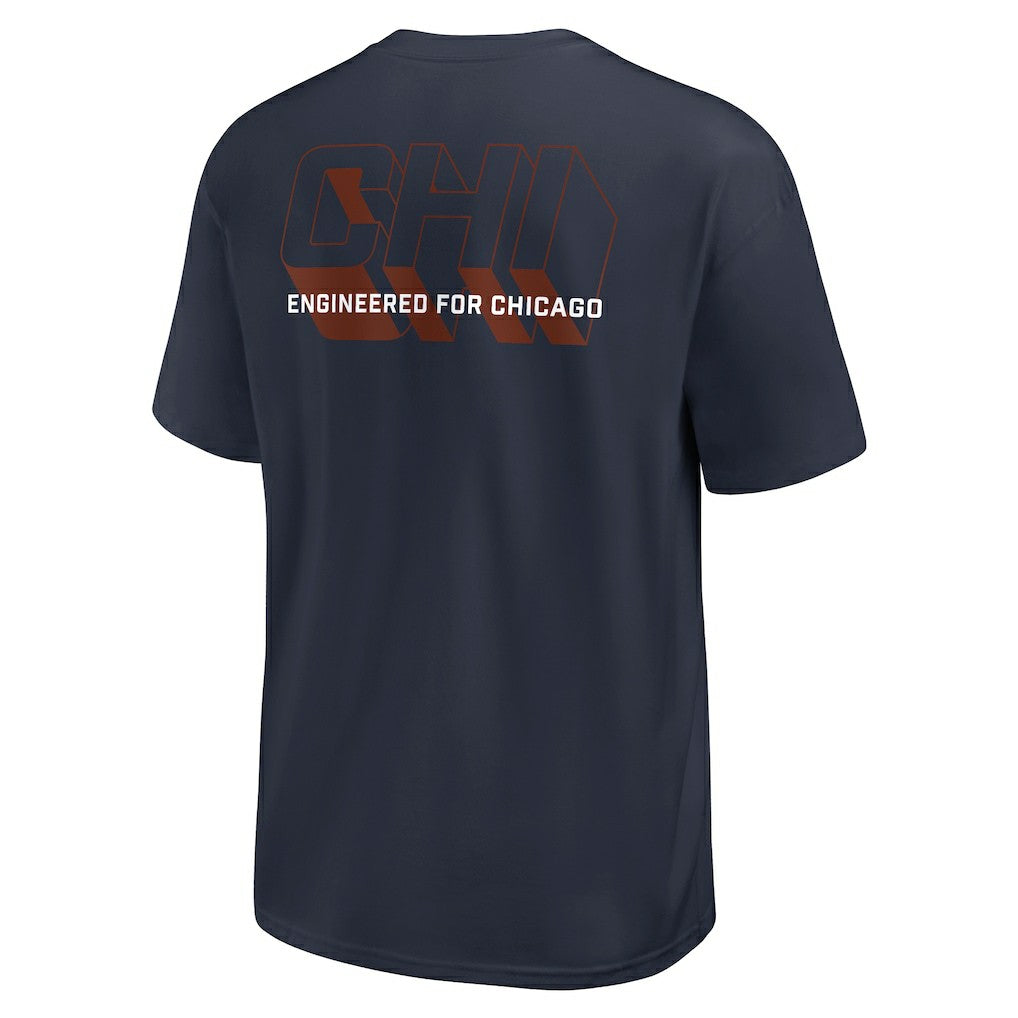 Chicago Bears Dominate The Game Essential Max90 T-Shirt Navy