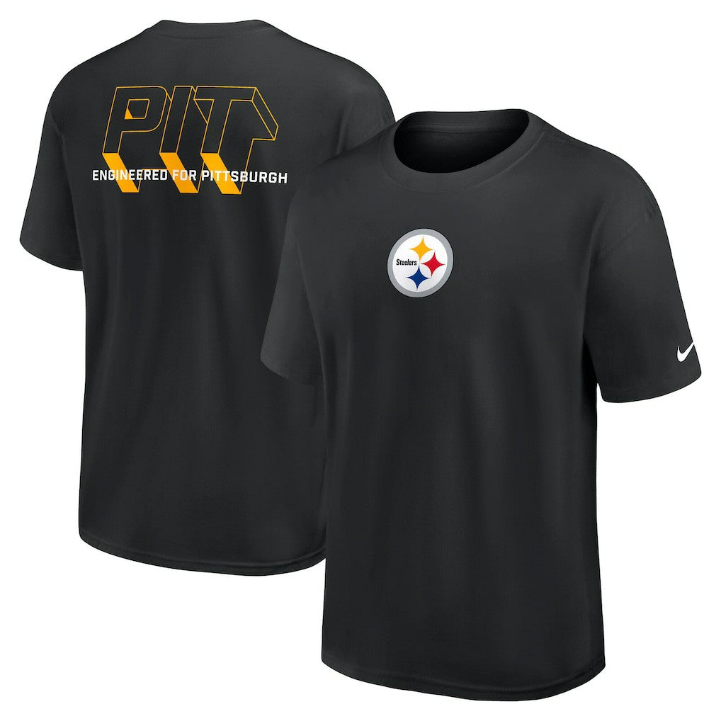 Pittsburgh Steelers Dominate The Game Essential Max90 T-Shirt Black