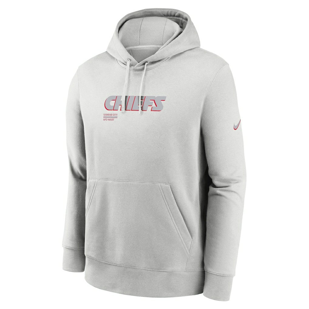 Kansas City Chiefs Edge Pack French Terry Club Pullover Hoodie Gray