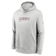 Kansas City Chiefs Edge Pack French Terry Club Pullover Hoodie Gray
