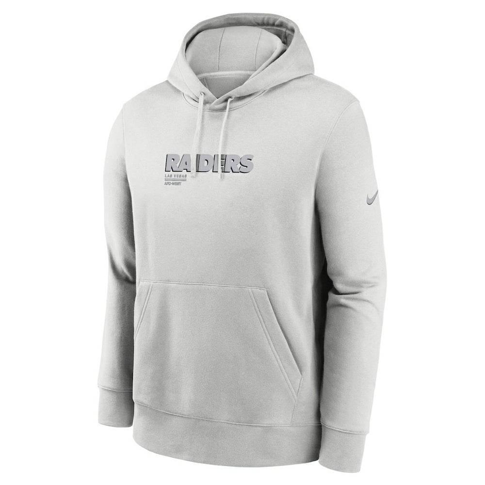 Las Vegas Raiders Edge Pack French Terry Club Pullover Hoodie Gray