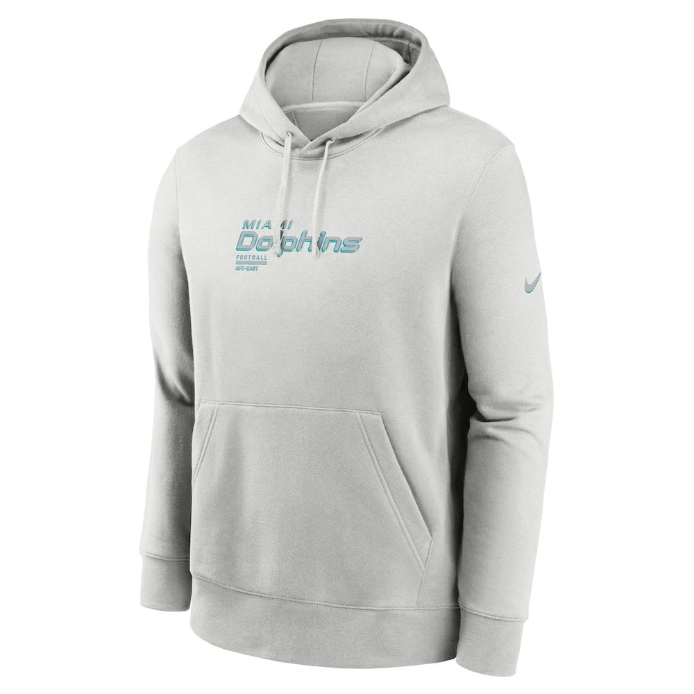 Miami Dolphins Edge Pack French Terry Club Pullover Hoodie Gray