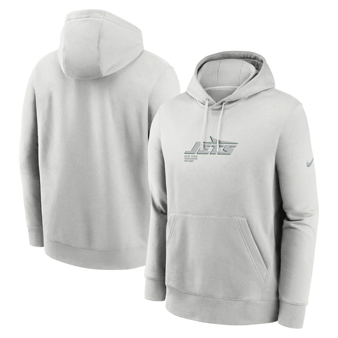 New York Jets Edge Pack French Terry Club Pullover Hoodie Gray