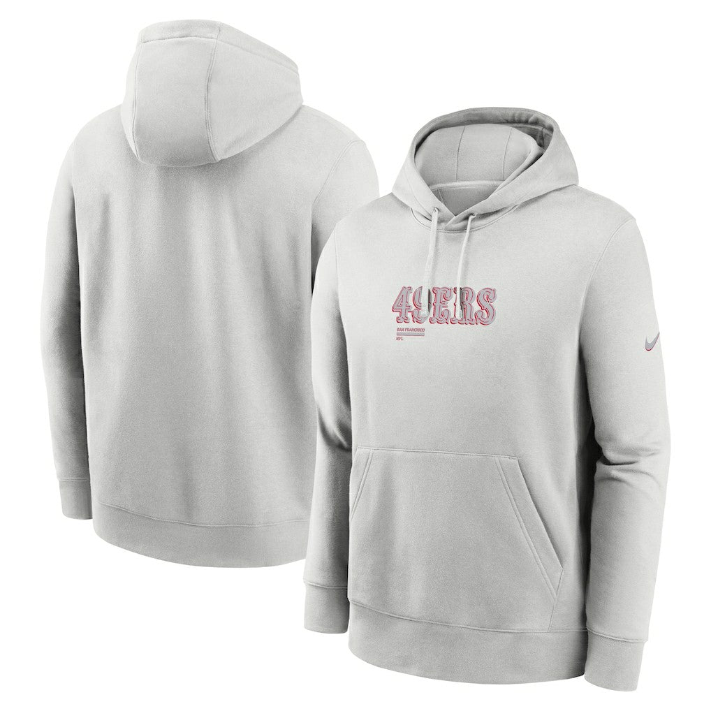 San Francisco 49ers Edge Pack French Terry Club Pullover Hoodie Gray