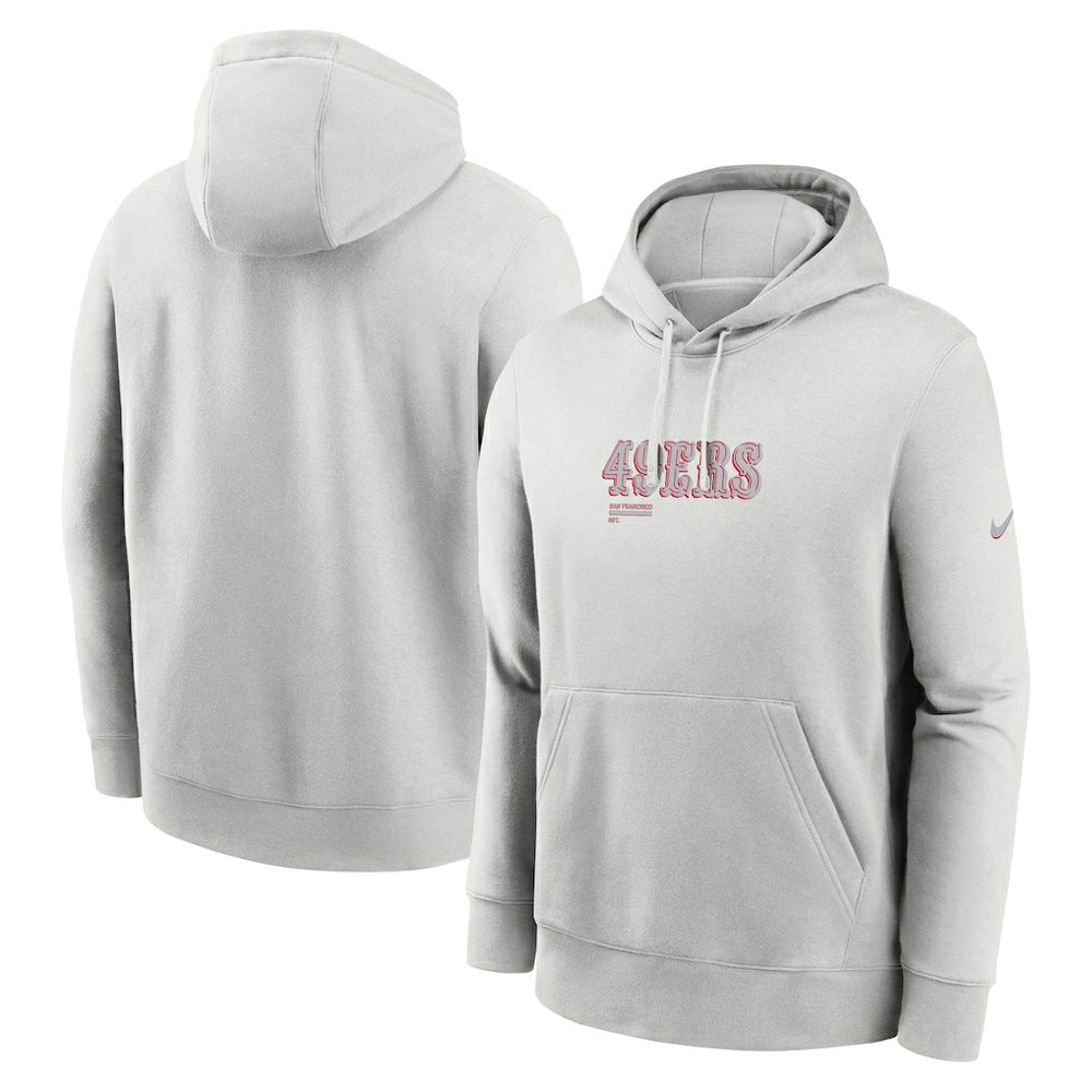 San Francisco 49ers Edge Pack French Terry Club Pullover Hoodie Gray