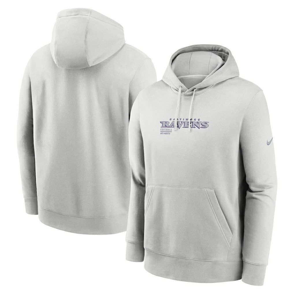 Baltimore Ravens Edge Pack French Terry Club Pullover Hoodie Gray