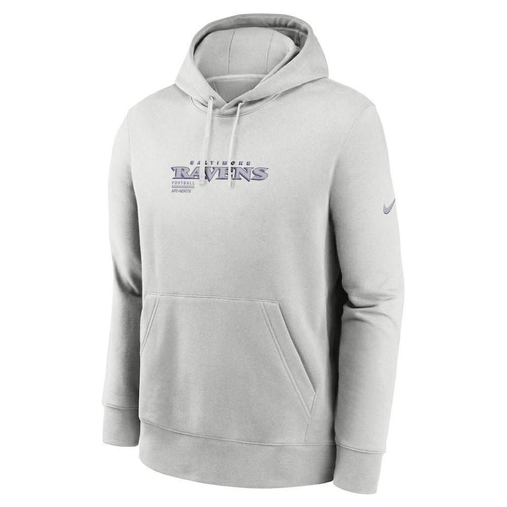 Baltimore Ravens Edge Pack French Terry Club Pullover Hoodie Gray