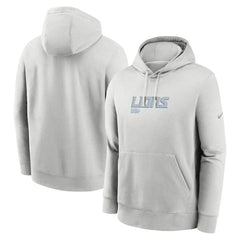 Detroit Lions Edge Pack French Terry Club Pullover Hoodie Gray