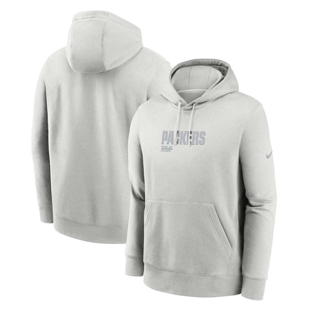 Green Bay Packers Edge Pack French Terry Club Pullover Hoodie Gray