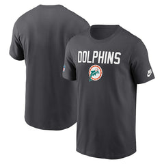 Miami Dolphins Alt Pack Onside Conversion Performance T-Shirt Anthracite