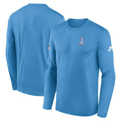 Tennessee Titans Legend Oilers Throwback Dri-FIT Long Sleeve T-Shirt Navy